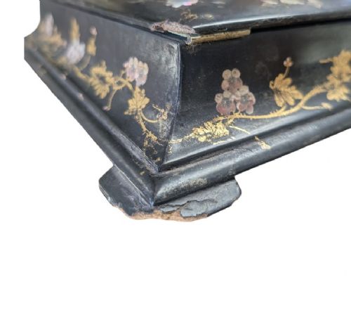 18501870 PAPIERMCH WRITING BOX STATIONERY CABINET - ADDITIONAL PHOTO 5
