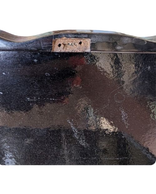 VICTORIAN PAPIER MCH TEA CADDY WITH MOTHER OF PEARL INLAY C1860 - ADDITIONAL PHOTO 11