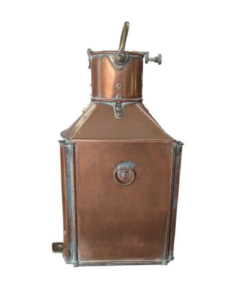 ANTIQUE COPPER SHIP LANTERNS BY ALDERSON GYDE LTD BOW STARBOARD PATT 24 BOW PORT PATT 23 - ADDITIONAL PHOTO 13