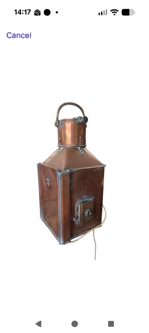 ANTIQUE COPPER SHIP LANTERNS BY ALDERSON GYDE LTD BOW STARBOARD PATT 24 BOW PORT PATT 23 - ADDITIONAL PHOTO 14