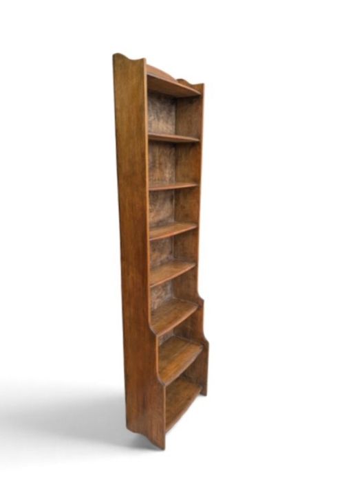 Vintage Oak Waterfall Bookcase