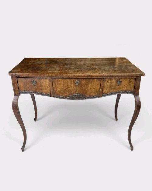 Antique Mahogany Console Table Desk Victorian Writing Table Circa 1890