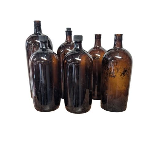 Winchester Amber Vintage Apothecary Bottles