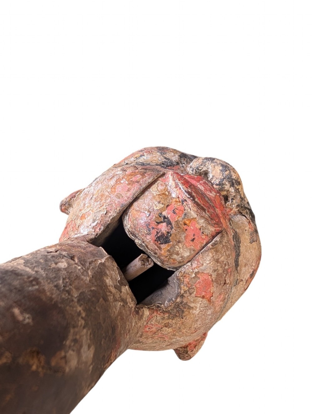 19th Century Gesso Hand painted Puppet Head View XII