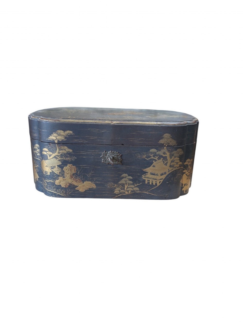 Vintage Chinoserie Cartouche Box