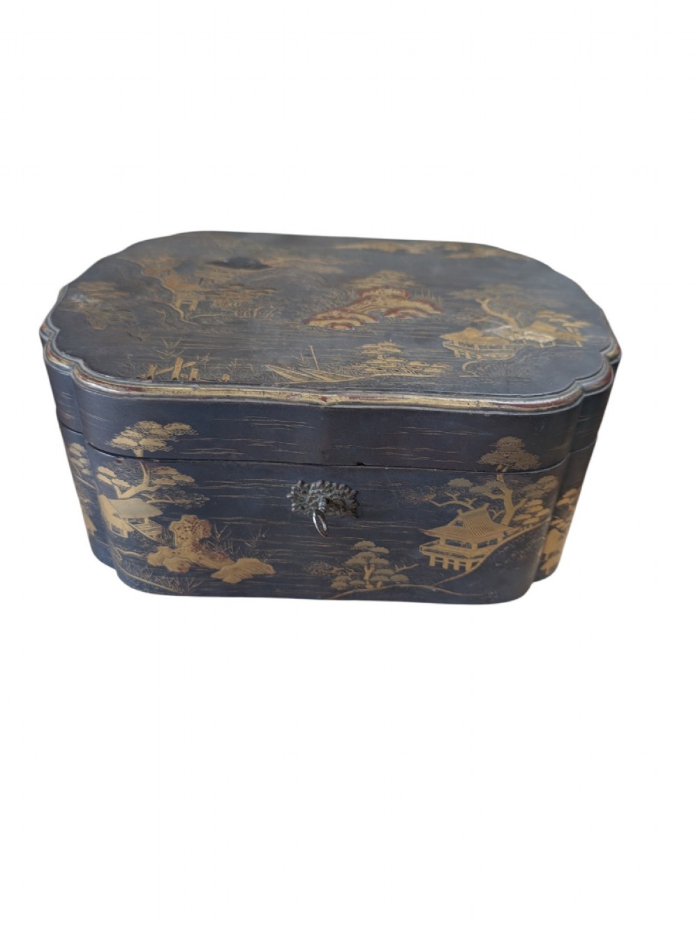 Vintage Chinoserie Cartouche Box View III