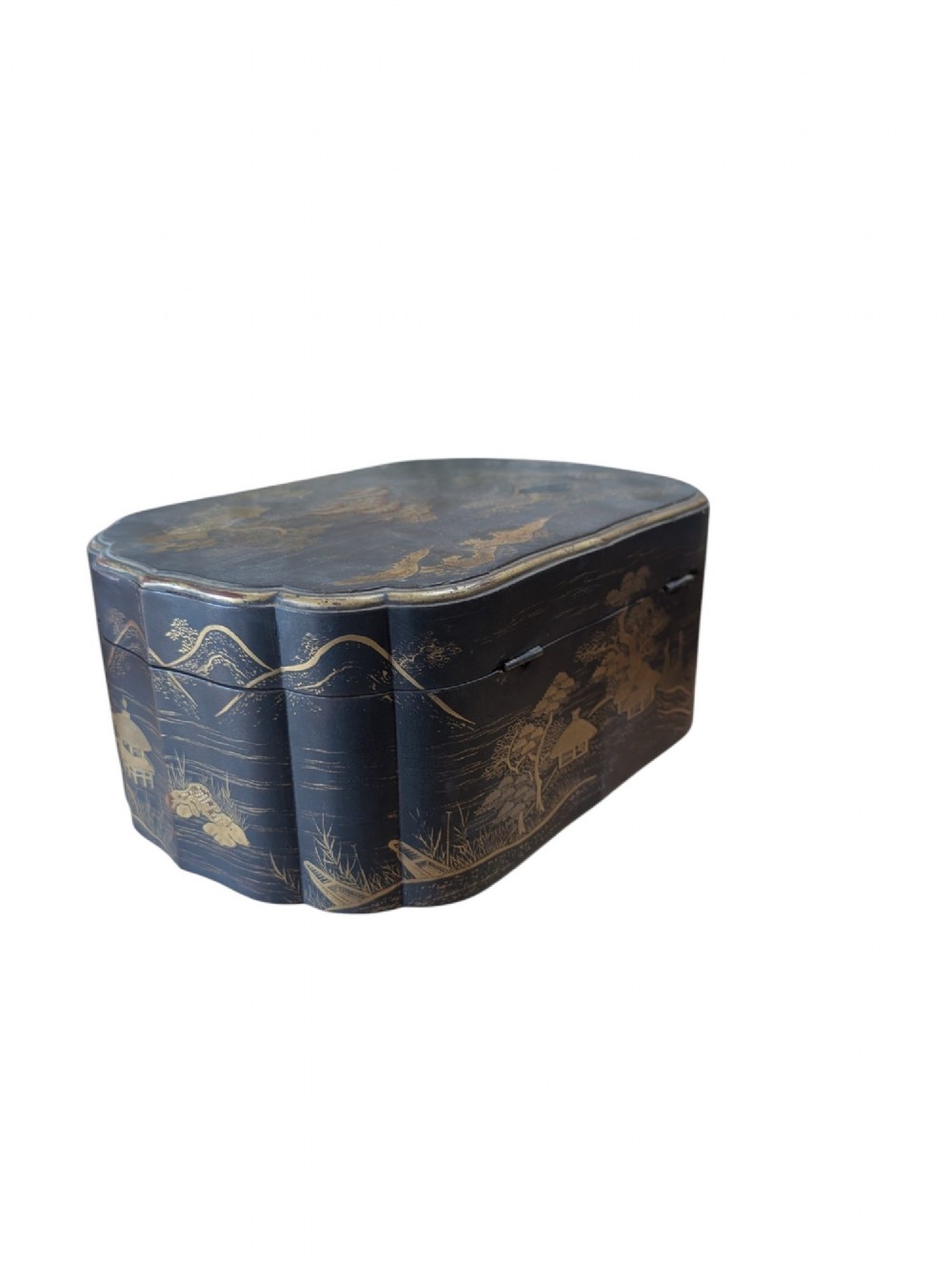 Vintage Chinoserie Cartouche Box View IV
