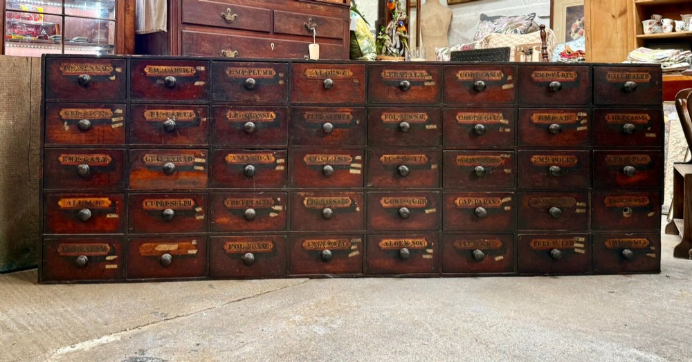 Victorian Apothecary Cabinet Antique Chemist Medicine Drawers Cupboard