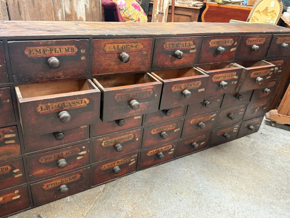Victorian Apothecary Cabinet Antique Chemist Medicine Drawers Cupboard View II