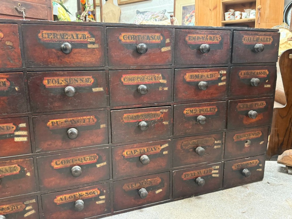 Victorian Apothecary Cabinet Antique Chemist Medicine Drawers Cupboard View III