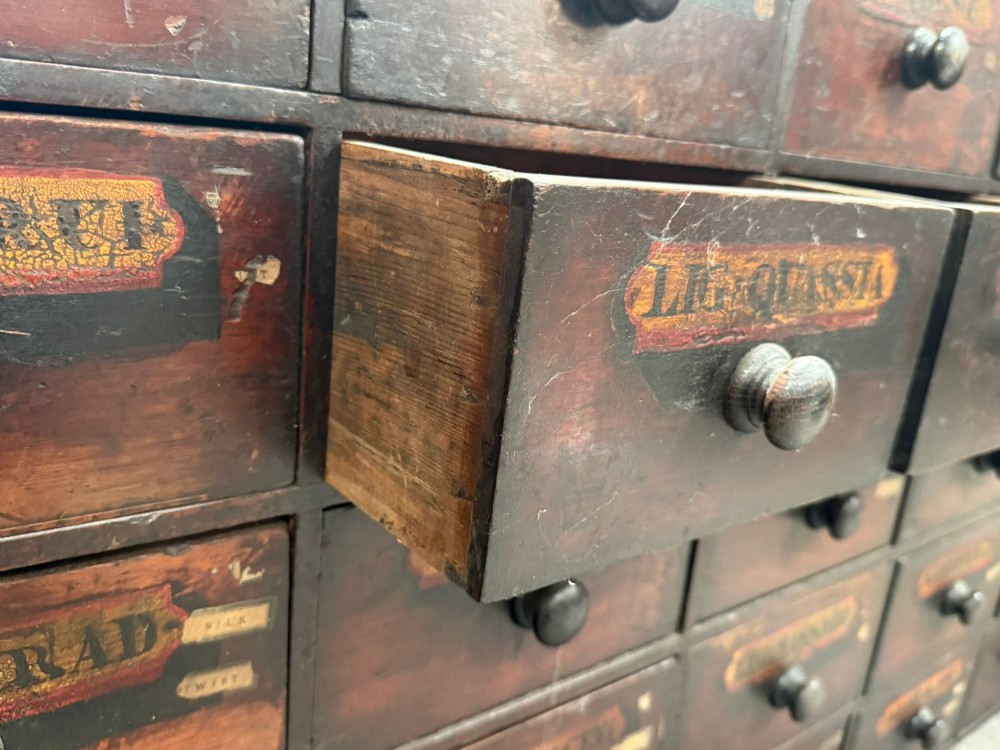 Victorian Apothecary Cabinet Antique Chemist Medicine Drawers Cupboard View V