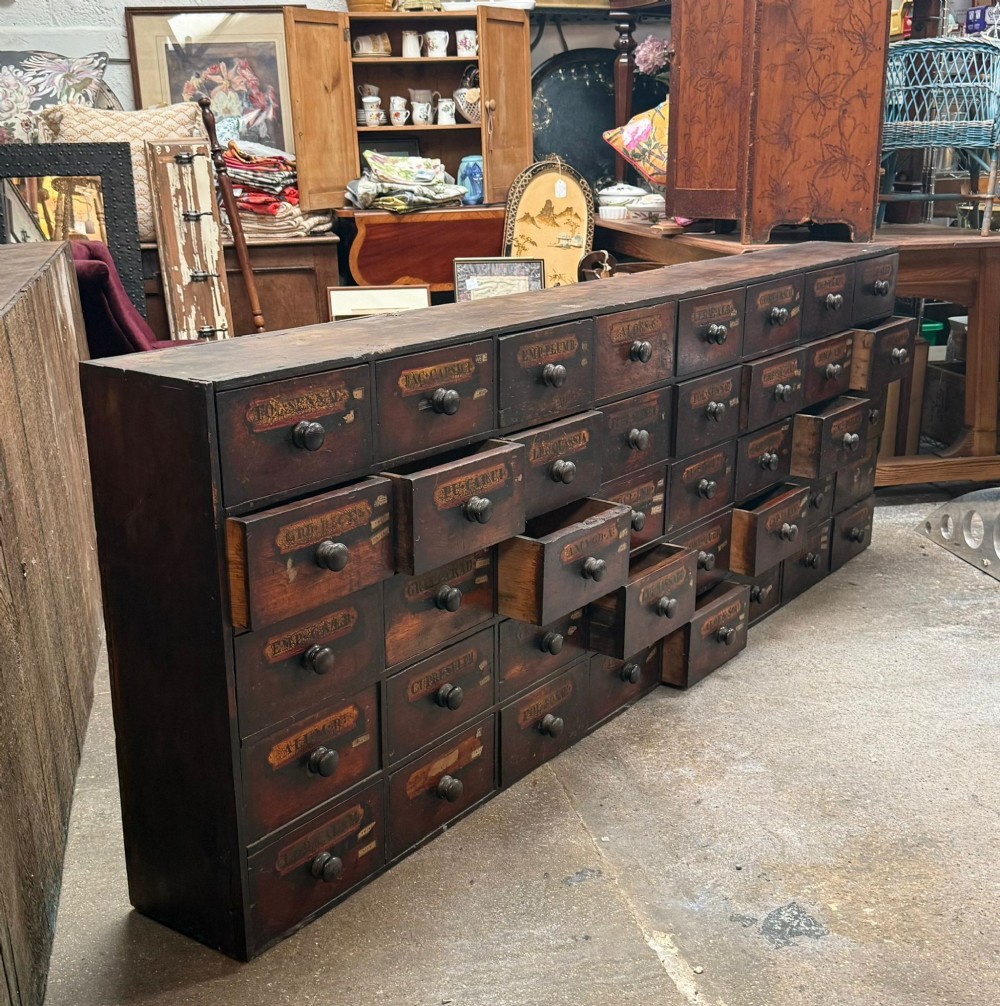Victorian Apothecary Cabinet Antique Chemist Medicine Drawers Cupboard View VI