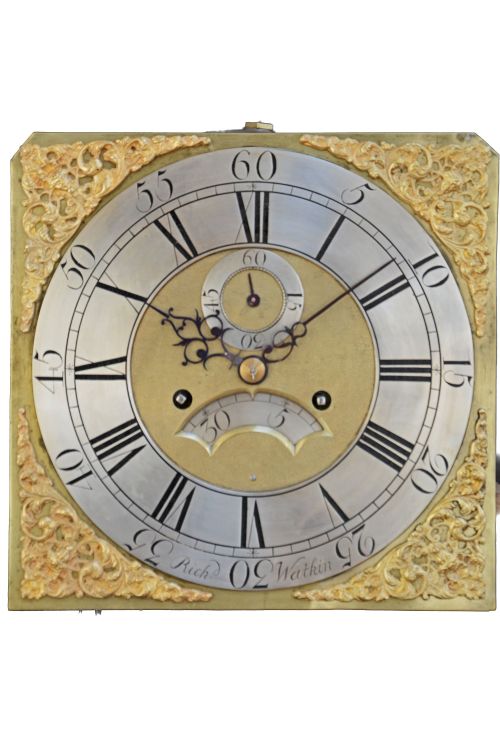 ANTIQUE 8 DAY LONG CASE CLOCK BY RICHARD WATKIN BRECON CIRCA 1760 - ADDITIONAL PHOTO 2