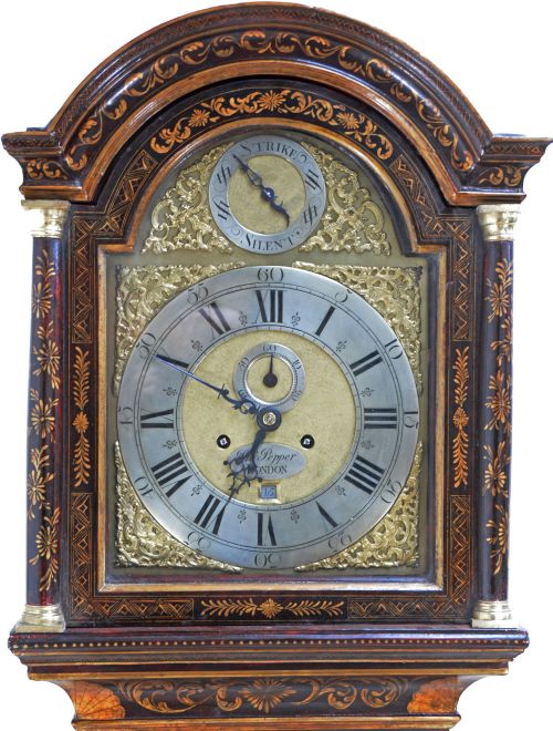 ANTIQUE 8 DAY LONG CASE CLOCK BY THOMAS PEPPER LONDON CIRCA 1770 - ADDITIONAL PHOTO 1
