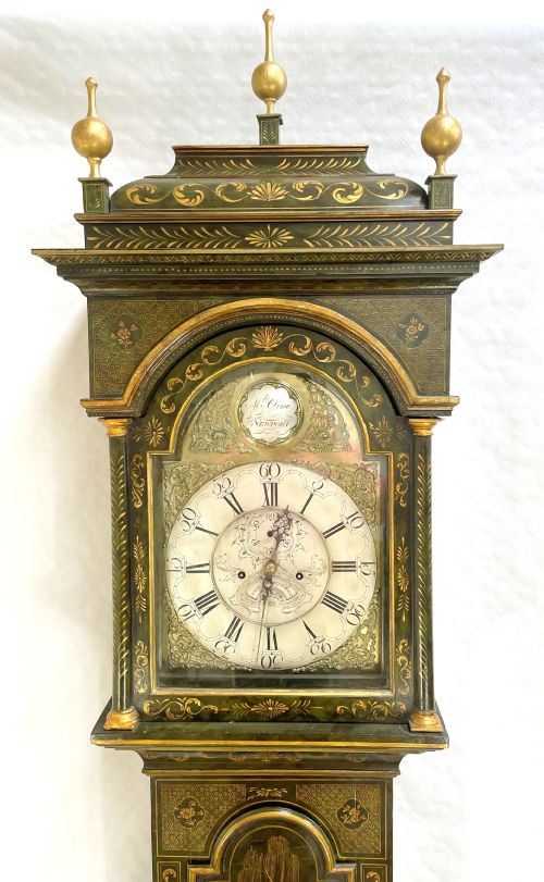 LACQUERED LONG CASE CLOCK - ADDITIONAL PHOTO 1