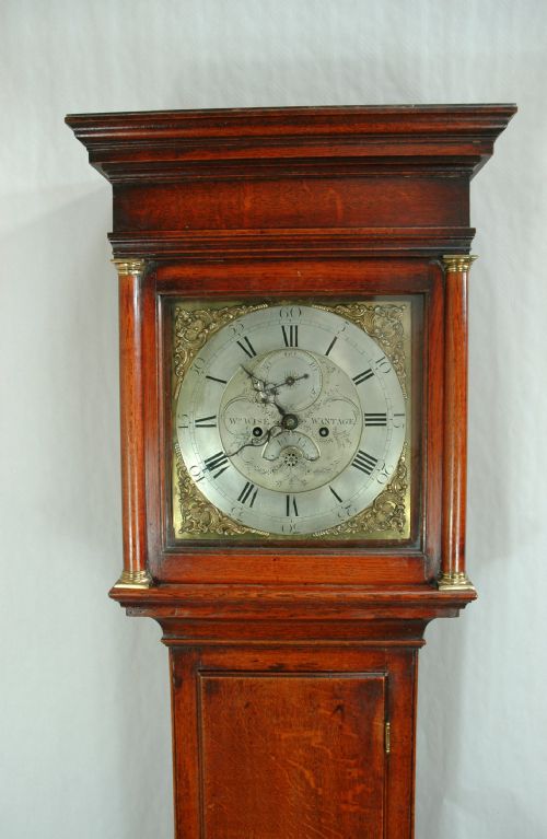 OAK LONG CASE CLOCK - ADDITIONAL PHOTO 2