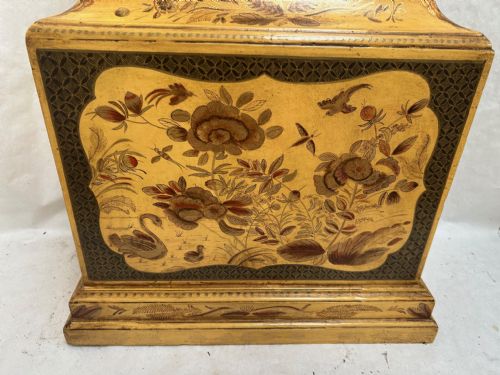 LACQUERED LONG CASE CLOCK - ADDITIONAL PHOTO 3
