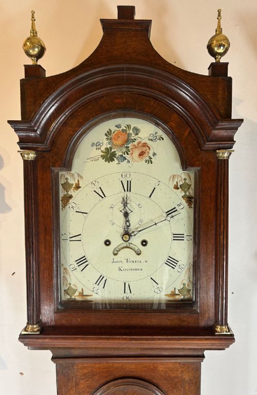OAK LONG CASE CLOCK - ADDITIONAL PHOTO 1