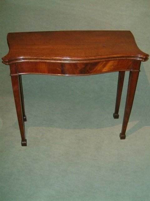 Regency Mahogany Fold Over Card Table
