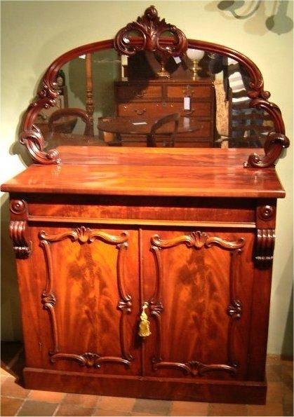 Victorian Mahogany Chiffonier Sideboard
