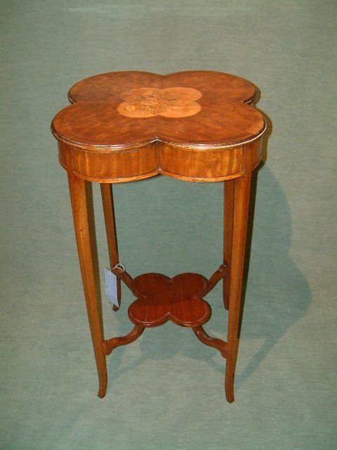 Mahogany Inlaid Occasional Table Edwardian