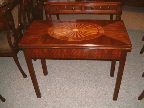 18thc Mahogany Inlaid Tea Table