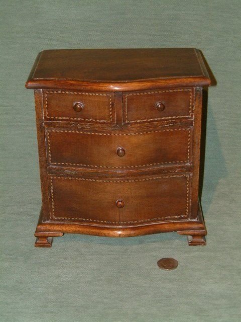 Edwardian Miniature Chest of Drawers Mahogany