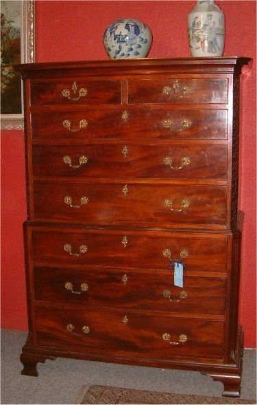 18th Century Mahogany Chest on Chest