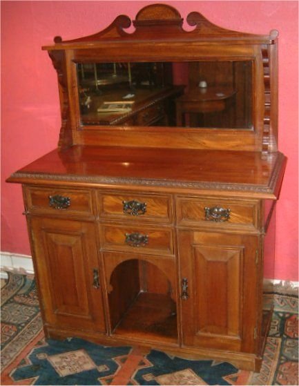 Victorian Walnut Chiffonier Side Board
