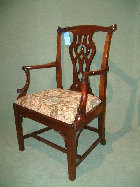 Chippendale Period Mahogany Armchair C.1770