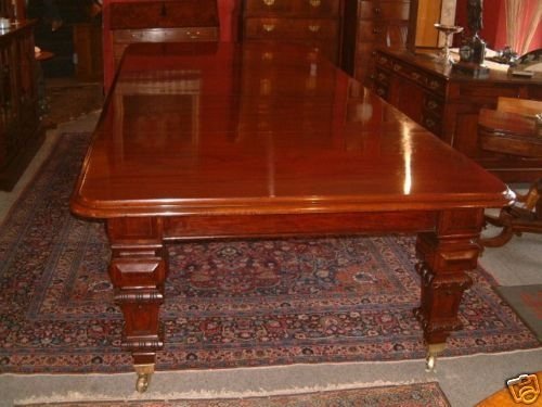 Superb 12ft Mahogany Extending Dining Table C.1870 All Original