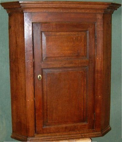 Georgian Oak Corner Cupboard C.1800