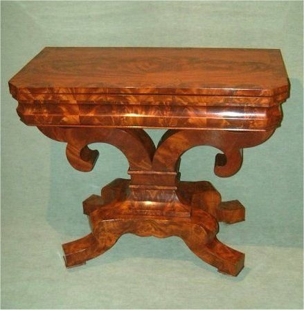 Superb 19th Century Flame Mahoganytea Table