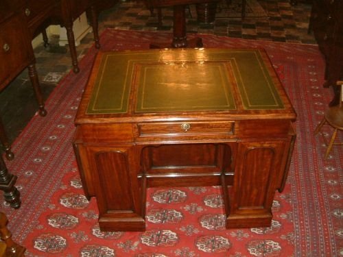 Unusual Small William 1vth Mahogany Writing Desk