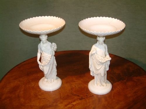 Pair of Victorian Copeleand Tazza