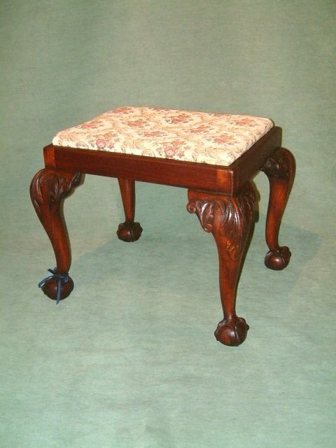 19th Century Chippendale Style Stool
