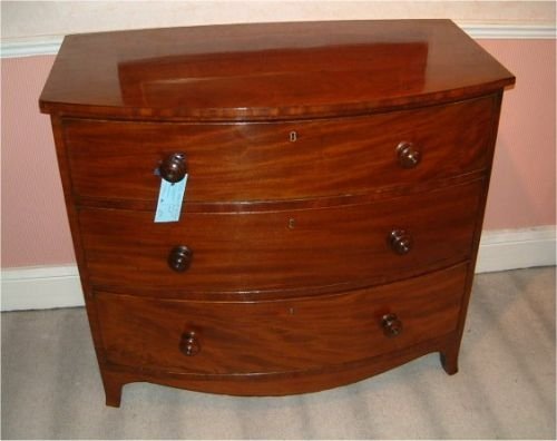 Victorian Mahogany Bow Front Chest of Drawers
