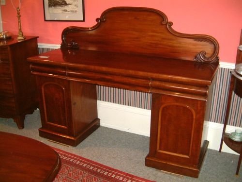 Victorian Mahogany Pedestal Sideboard