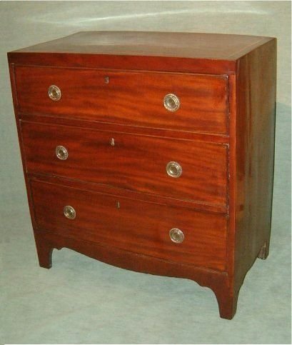 18th Century Mahogany Caddy Top Chest of Drawers