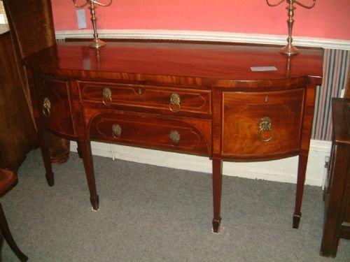 George 3rd Mahogany & Inlaid Sideboard