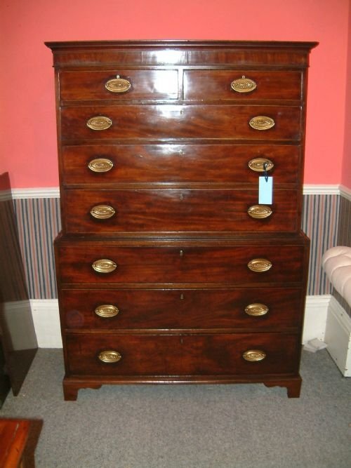 Late 18th Century Mahogany Chest on Chest