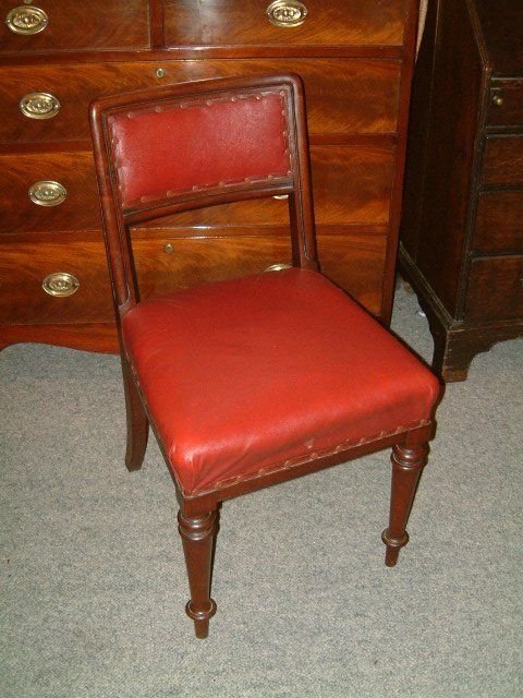 Set of 8 Victorian Cuban Mahogany Dining Chairs