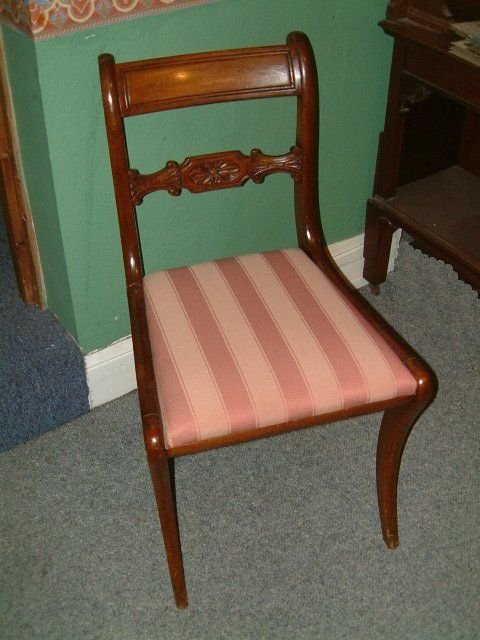 Set of 8 Regency Mahogany Dining Chairs
