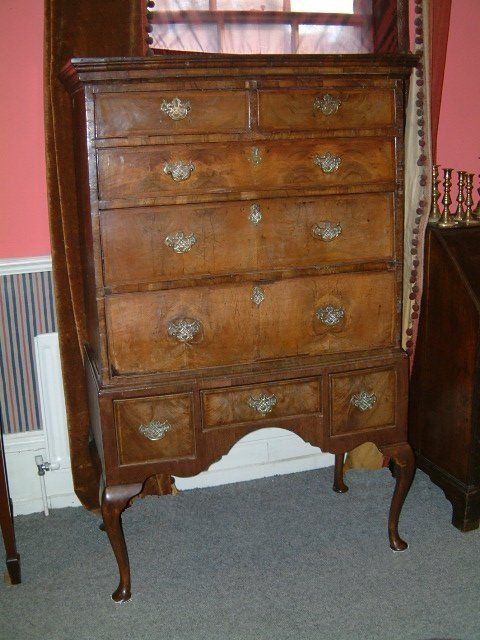 Early 18th Century Walnut Chest on Stand