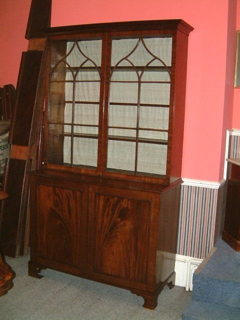 Victorian Mahogany Astragal Glazed Library Bookcase