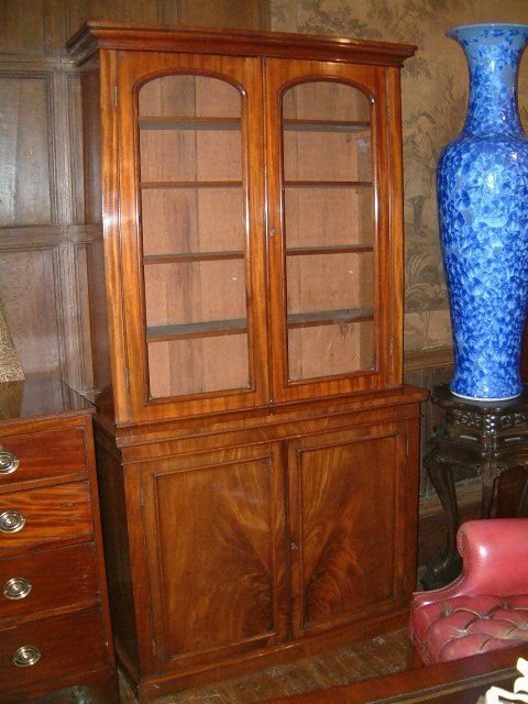 Victorian Mahogany Library Bookcase