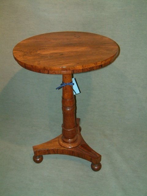 Regency Period Rosewood Circular Pedestal Occasional Table