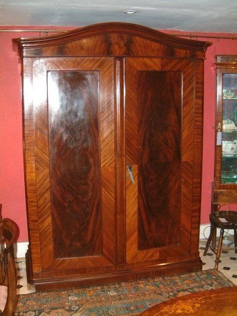 19th Century French Mahogany Armoire