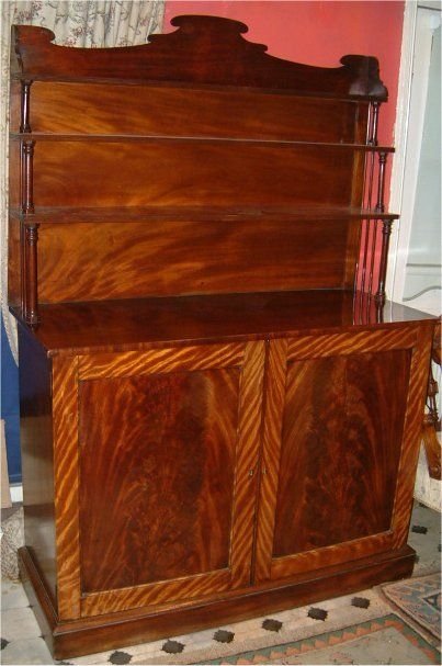 Regency Mahogany Library Cabinet