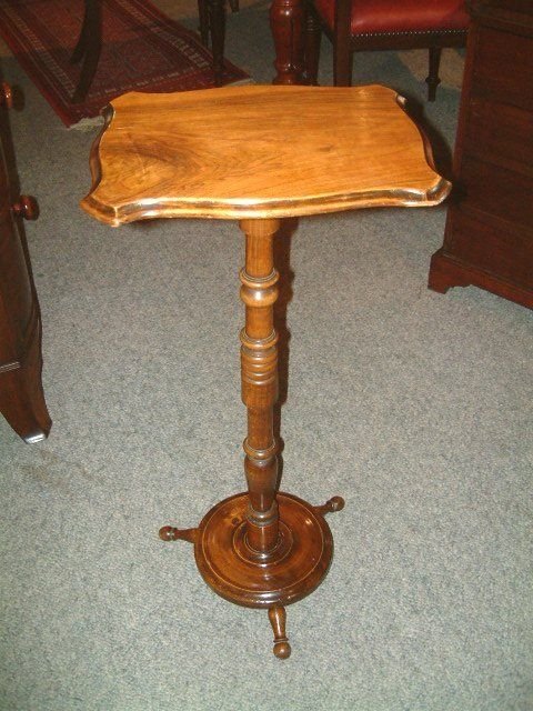 Edwardian Walnut & Beech Occasional Table